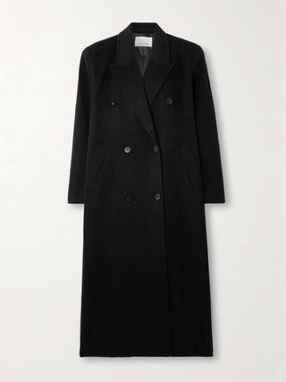 Gaia Double-Breasted Wool-Blend Coat