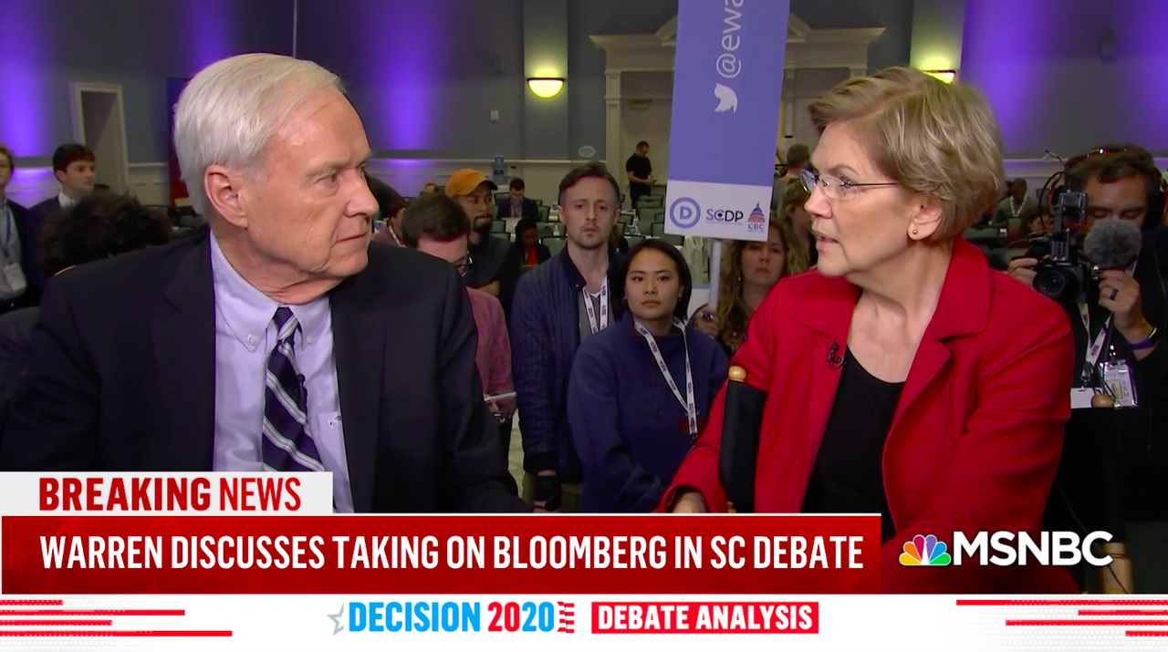 Chris Matthews and Elizabeth Warren