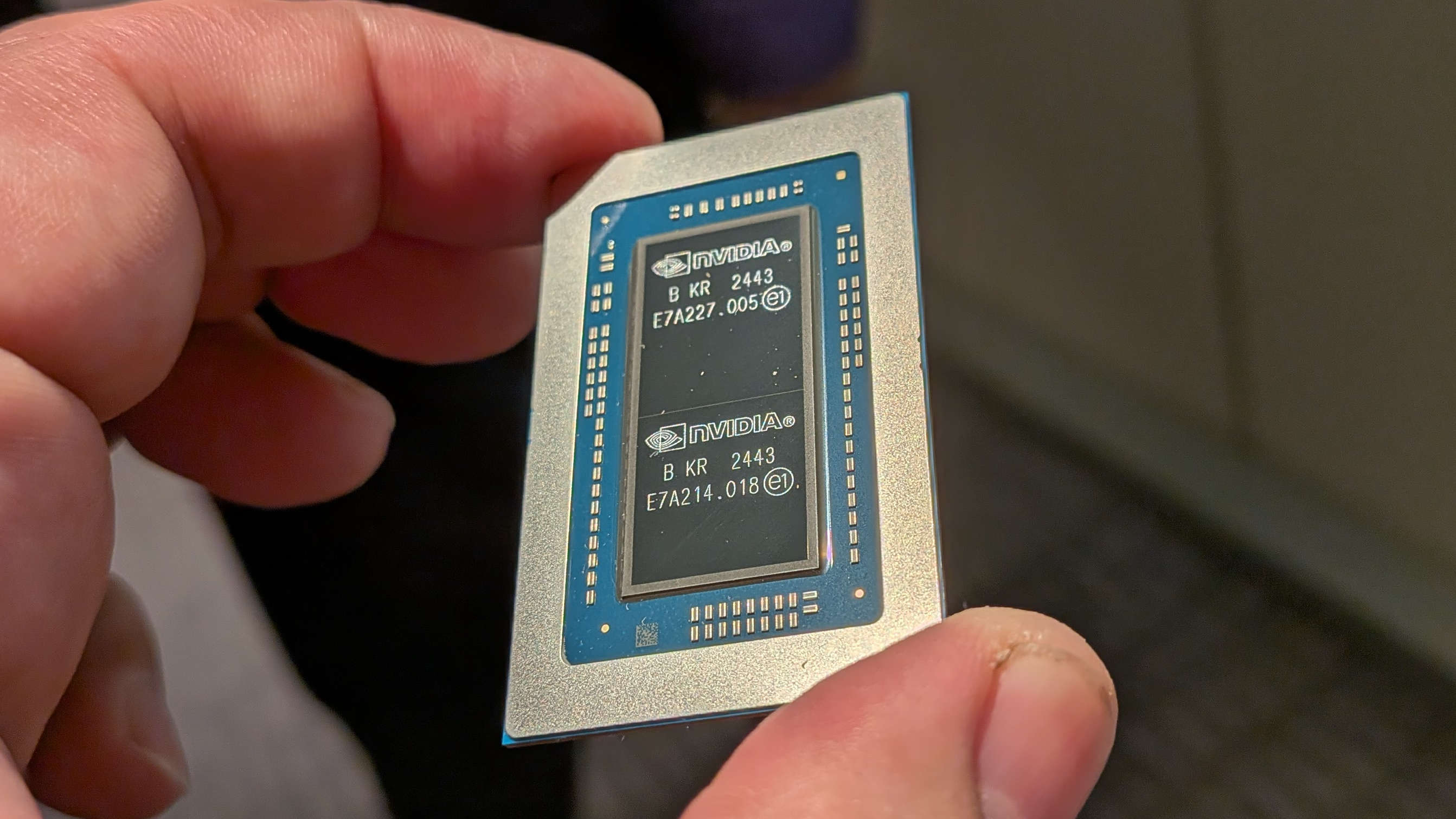 Nvidia RTX Spark SoC in hand