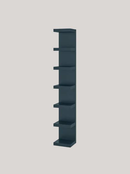 Lack Wall Shelf Unit in Black-Blue