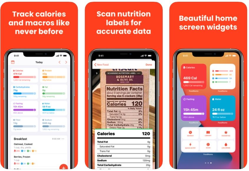 Foodnoms App Store Screenshots