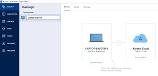 Acronis Cyber Protect Home Office app screen shot