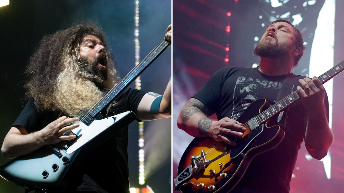 Coheed and Cambria perform live in 2019.