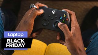 Black Friday gaming deals 2022 — man holiding xbox wireless controller