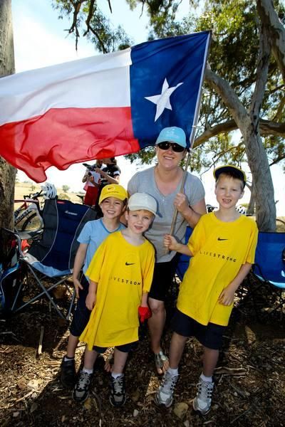 Lance Armstrong had some loyal fans on Checker Hill.