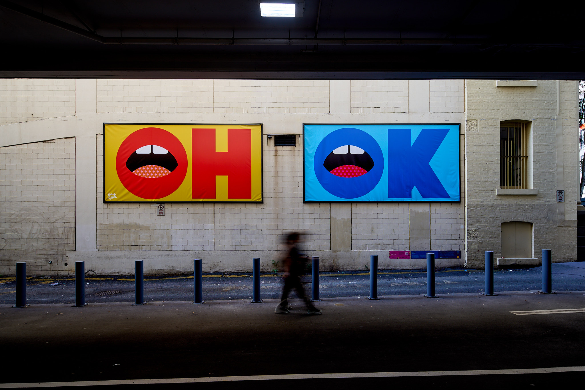 Craig and Karl colourful installations in Brisbane