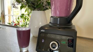 A smoothie made in the Braun Powerblend 9 Jug Blender