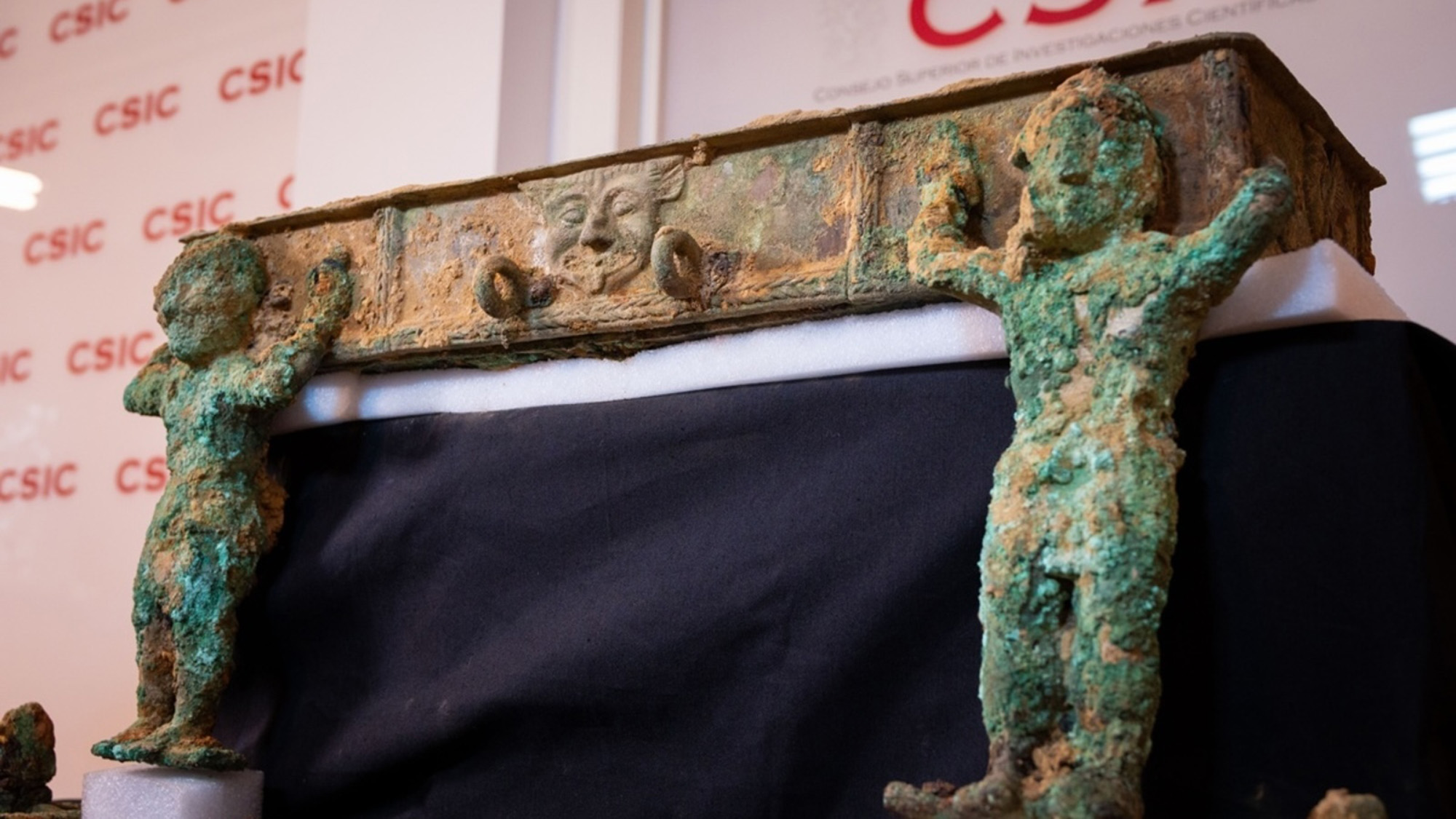 A series of images from an archaeological dig for a bronze chariot