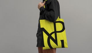 National Portrait Gallery new logo design on tote bag