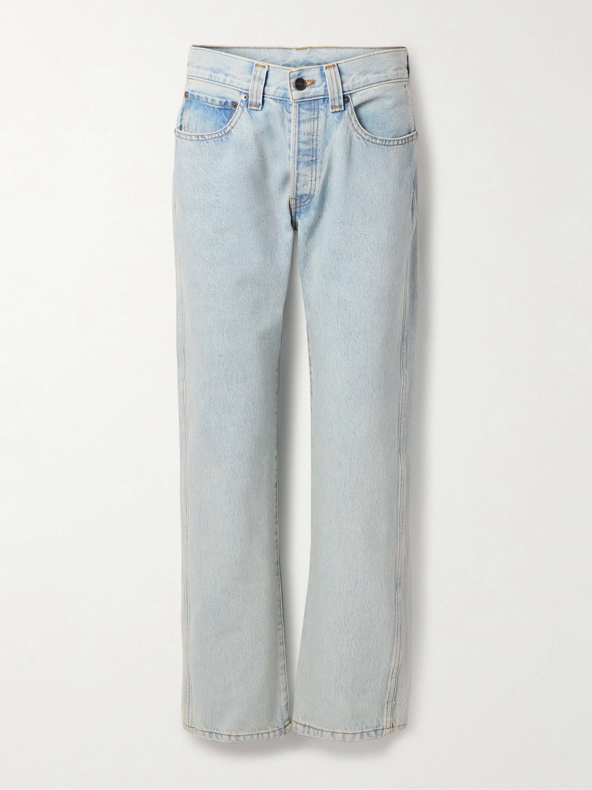 Calm Mid-Rise Straight-Leg Jeans