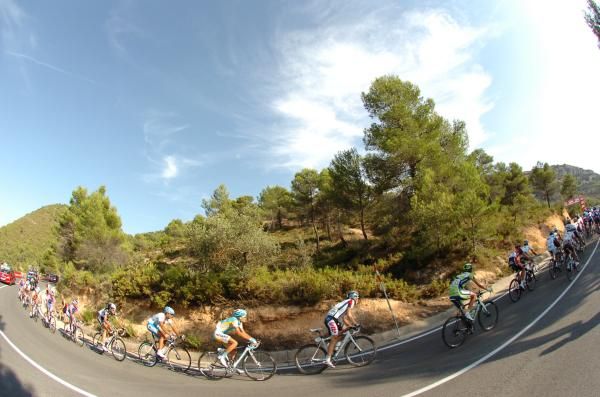 The peloton faced no fewer than seven climbs on a tough stage to Alcoy.