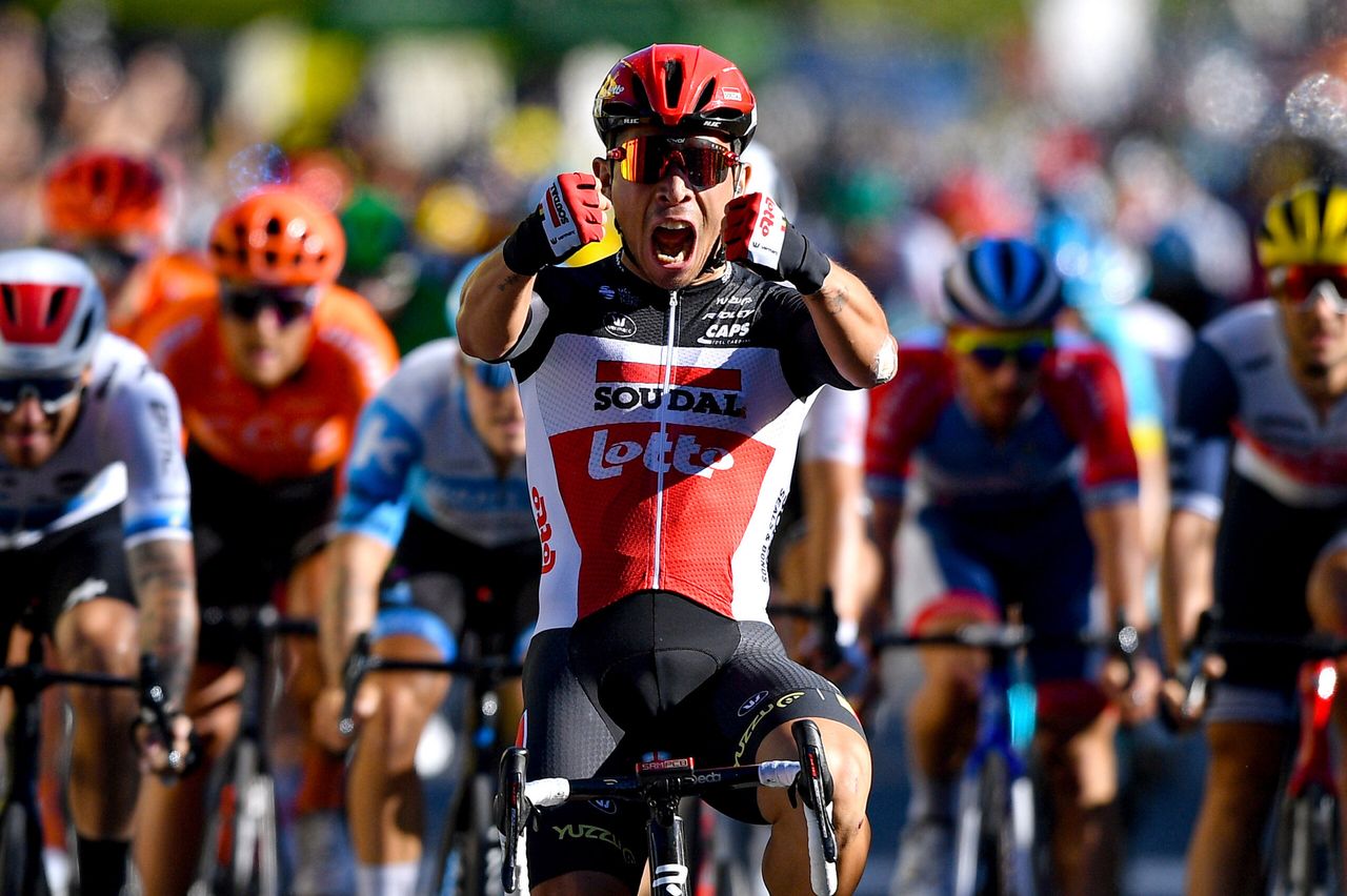 Tour de France 2020 107th Edition 3rd stage Nice Sisteron 198 km 31082020 Caleb Ewan AUS Lotto Soudal Sam Bennett IRL Deceuninck Quick Step Giacomo Nizzolo ITA NTT Pro Cycling photo POOL David StockmanBelgaBettiniPhoto2020