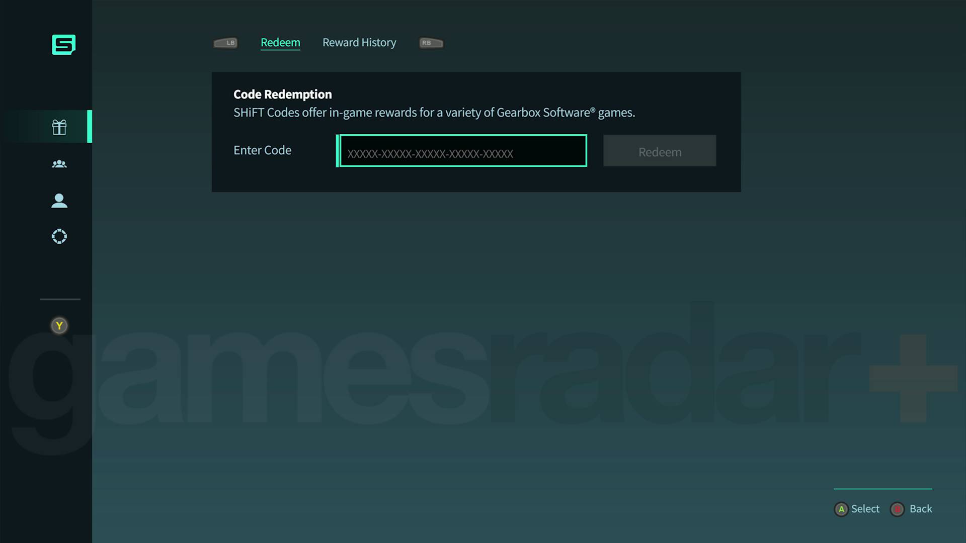 Borderlands 4 shift code redemption screen