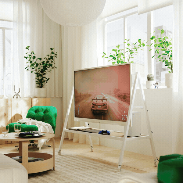IKEA, Yxstaby Gaming Tv Stand on Castors - Black