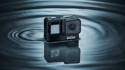 GoPro Hero7 Black in a pool of water