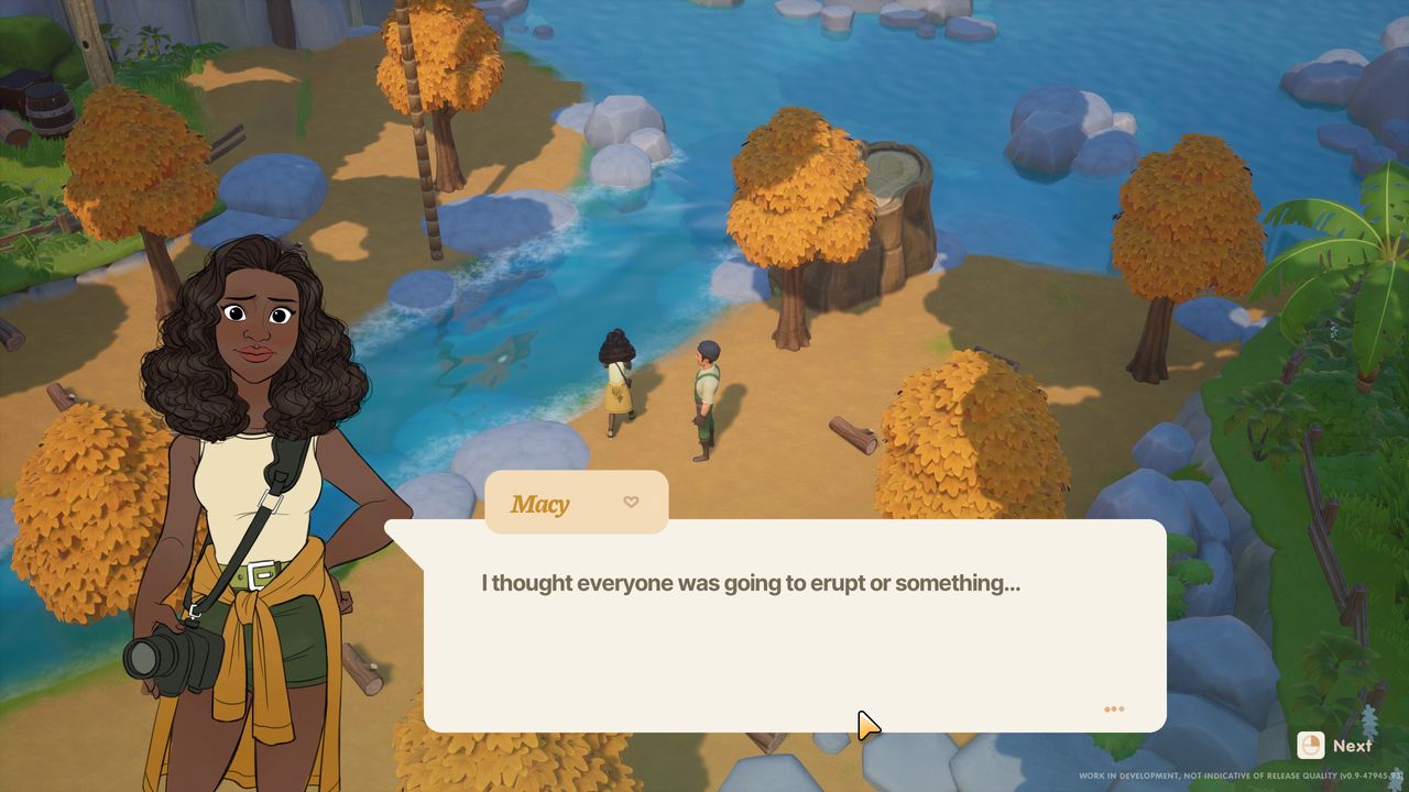 Person in a life farming sim