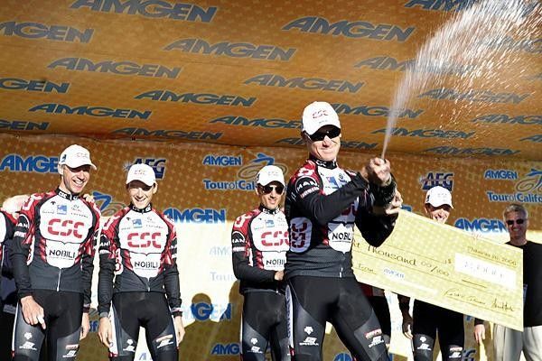 Celebrating at Tour of California