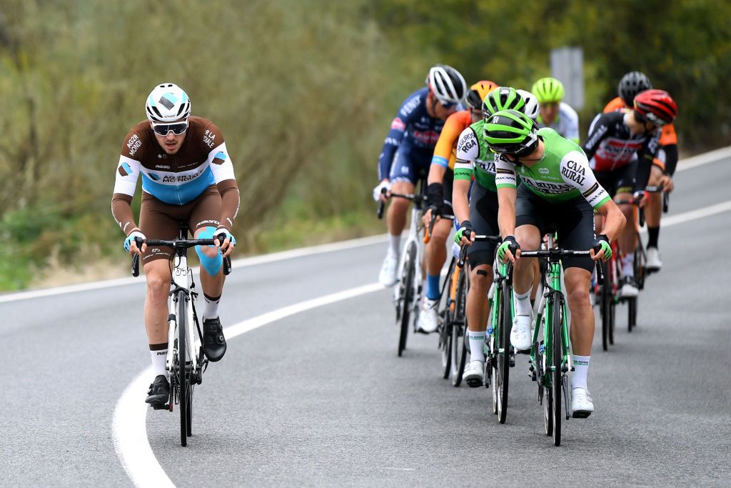 GRAZALEMA SPAIN FEBRUARY 19 Alexis Gougeard of France and Team Ag2R La Mondiale during the 66th Vuelta a Andaluca Ruta del Sol 2020 Stage 1 a 1738km stage from Alhaurn de la Torre to Grazalema 911m VCANDALUCIA UCIProSeries on February 19 2020 in Grazalema Spain Photo by David RamosGetty Images