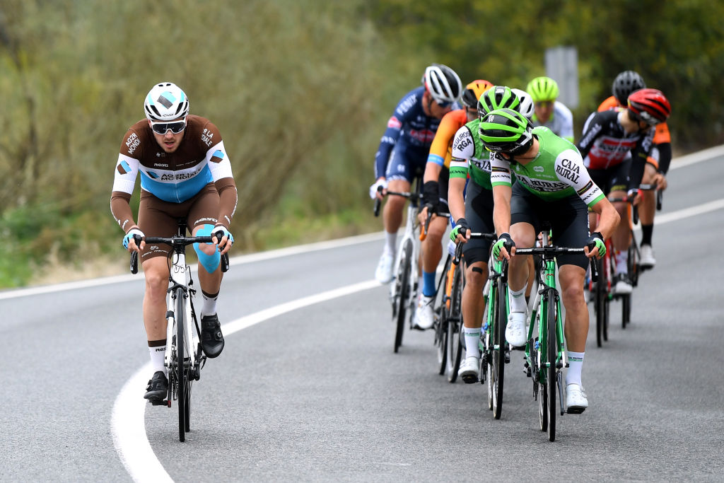 GRAZALEMA SPAIN FEBRUARY 19 Alexis Gougeard of France and Team Ag2R La Mondiale during the 66th Vuelta a Andaluca Ruta del Sol 2020 Stage 1 a 1738km stage from Alhaurn de la Torre to Grazalema 911m VCANDALUCIA UCIProSeries on February 19 2020 in Grazalema Spain Photo by David RamosGetty Images