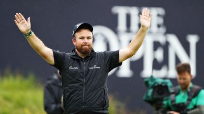 Shane Lowry celebrates winning The Open 