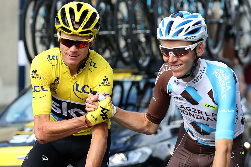 Chris Froome and Romain Bardet