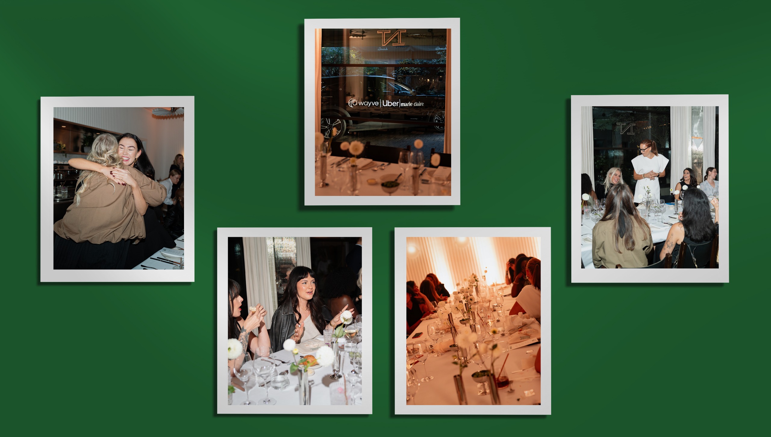 Guests at Marie Claire UK's Women Power London dinner to celebrate the arrival of Uber UK's autonomous vehicles with Wayve