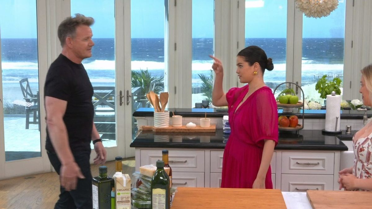 Gordon Ramsay and Selena Gomez on Selena + Chef