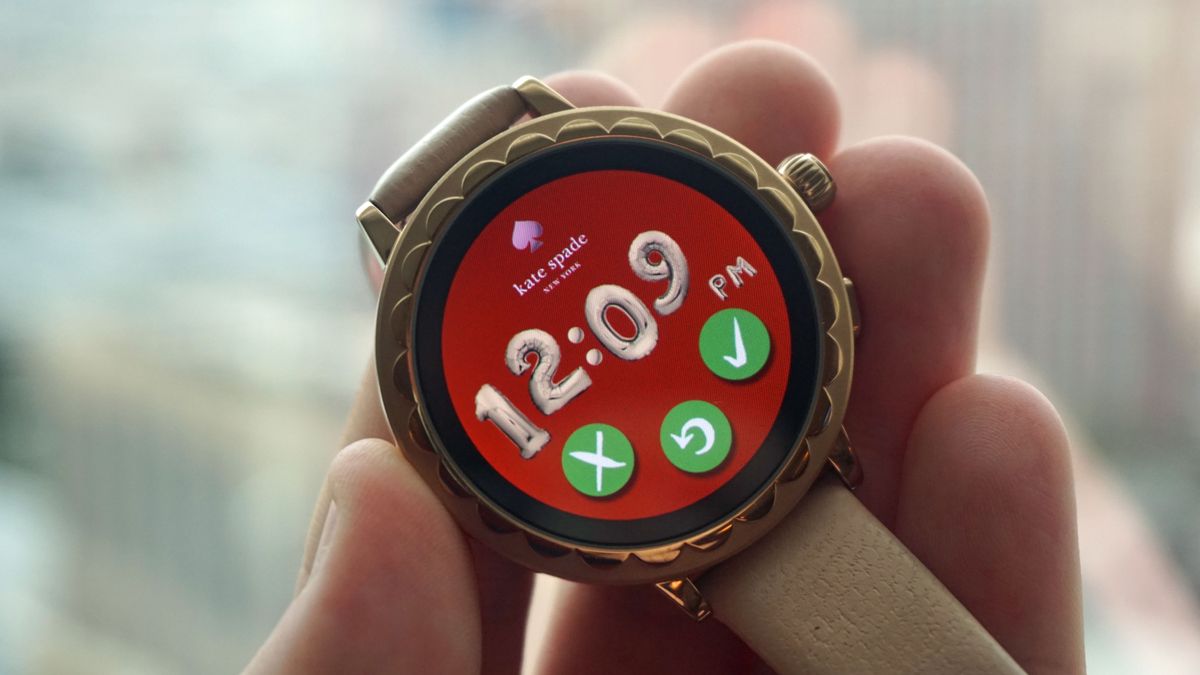 The watch face the Kate Spade Scallop 2 generated