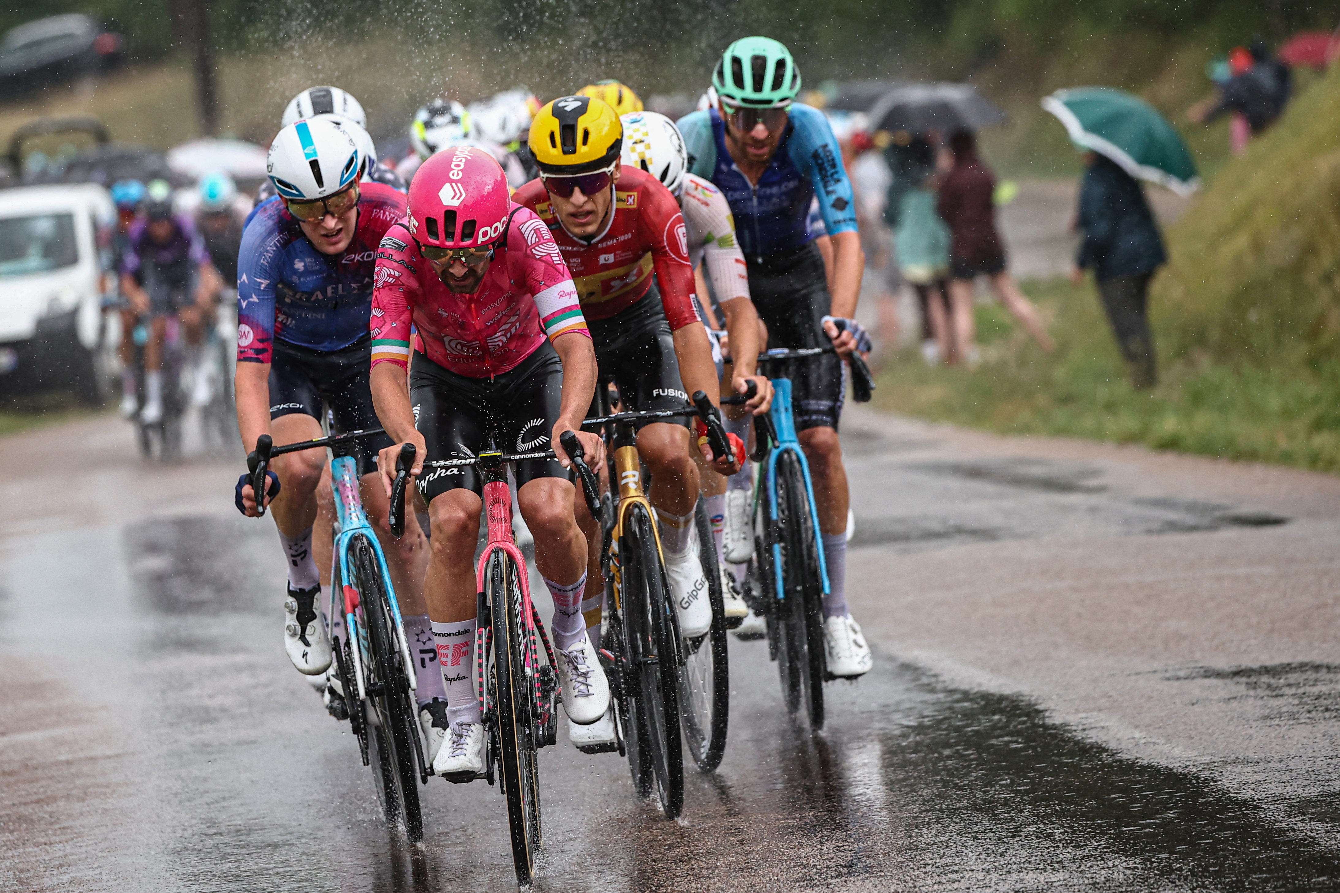 Ben Healy rides at the Tour de France