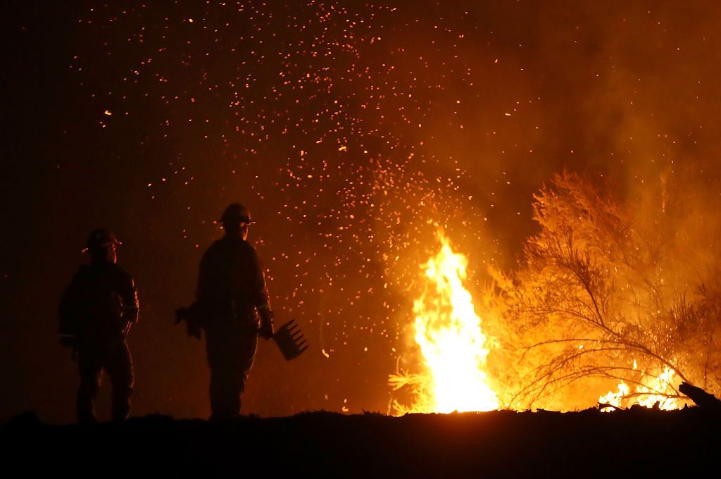 Firefighters battle the Mendocino Complex fire