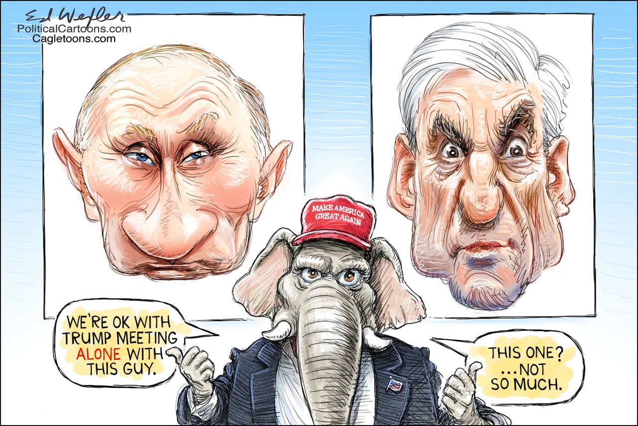 Trump Putin Mueller Helsinki summit republicans Russia investigation