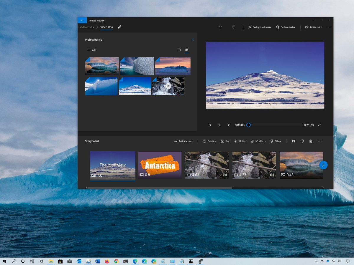How to create videos with the Microsoft Photos app (Windows 11)