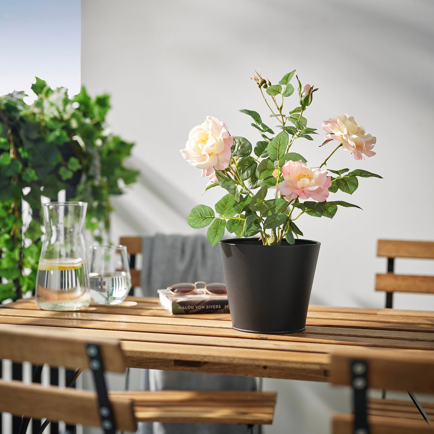 Vitl&amp;Ouml;k Plant Pot With Holder - Indoor/outdoor/anthracite 6 "