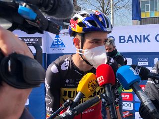 Wout van Aert was at the centre of attention