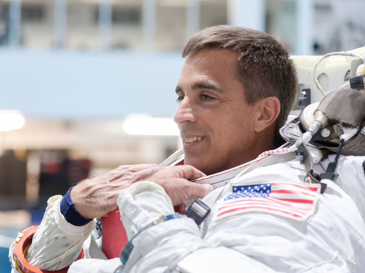 NASA astronaut Chris Cassidy trained for his upcoming mission to the space station.