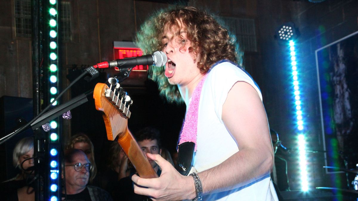  Andrew Watt performs during the &quot;Chameleon&quot; New York Premiere Hosted By Mick Rock at The Electric Room on May 29, 2012 in New York Cit