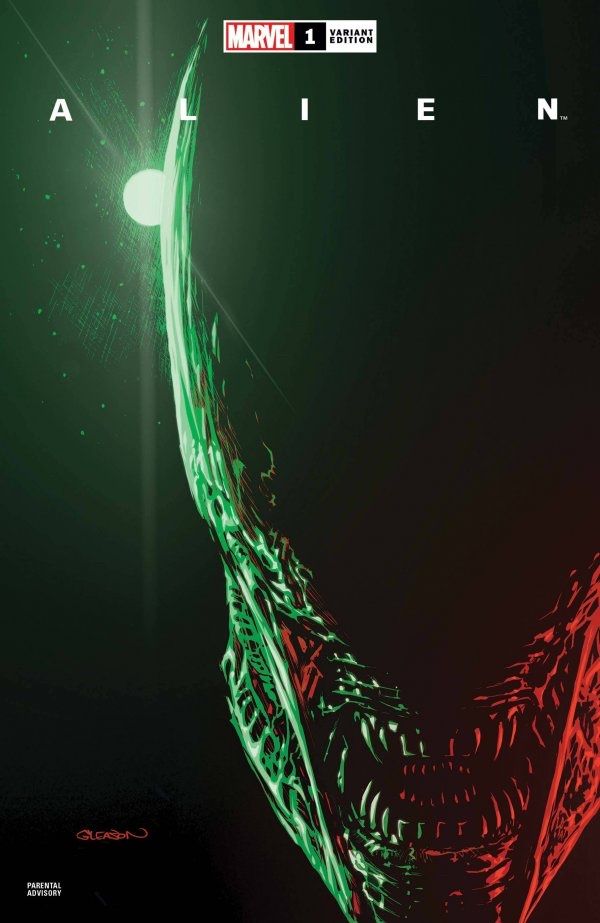 Variant covers for Marvel's "Alien #1" comic book.