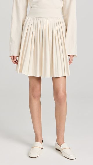 Les Tien Paulina Box Pleat Tennis Skirt