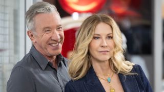 Matt and Eve standing next to each other on Shifting Gears.