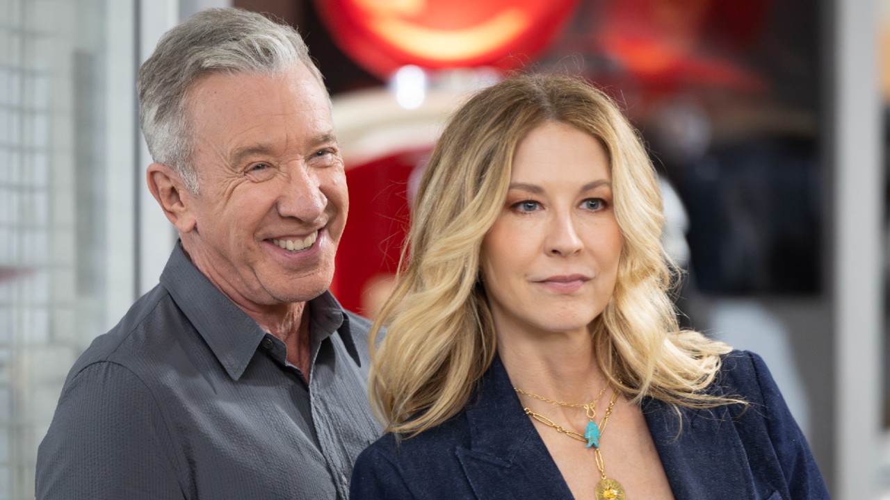 Matt and Eve standing next to each other on Shifting Gears.