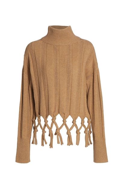 Jonathan Simkhai Josephine Knotted Turtleneck Top