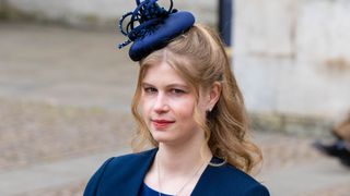 Lady Louise Windsor at the memorial service for the Duke of Edinburgh