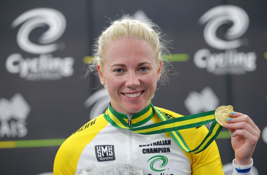 Kierin gold medallist Kaarle McCulloch (NSW)