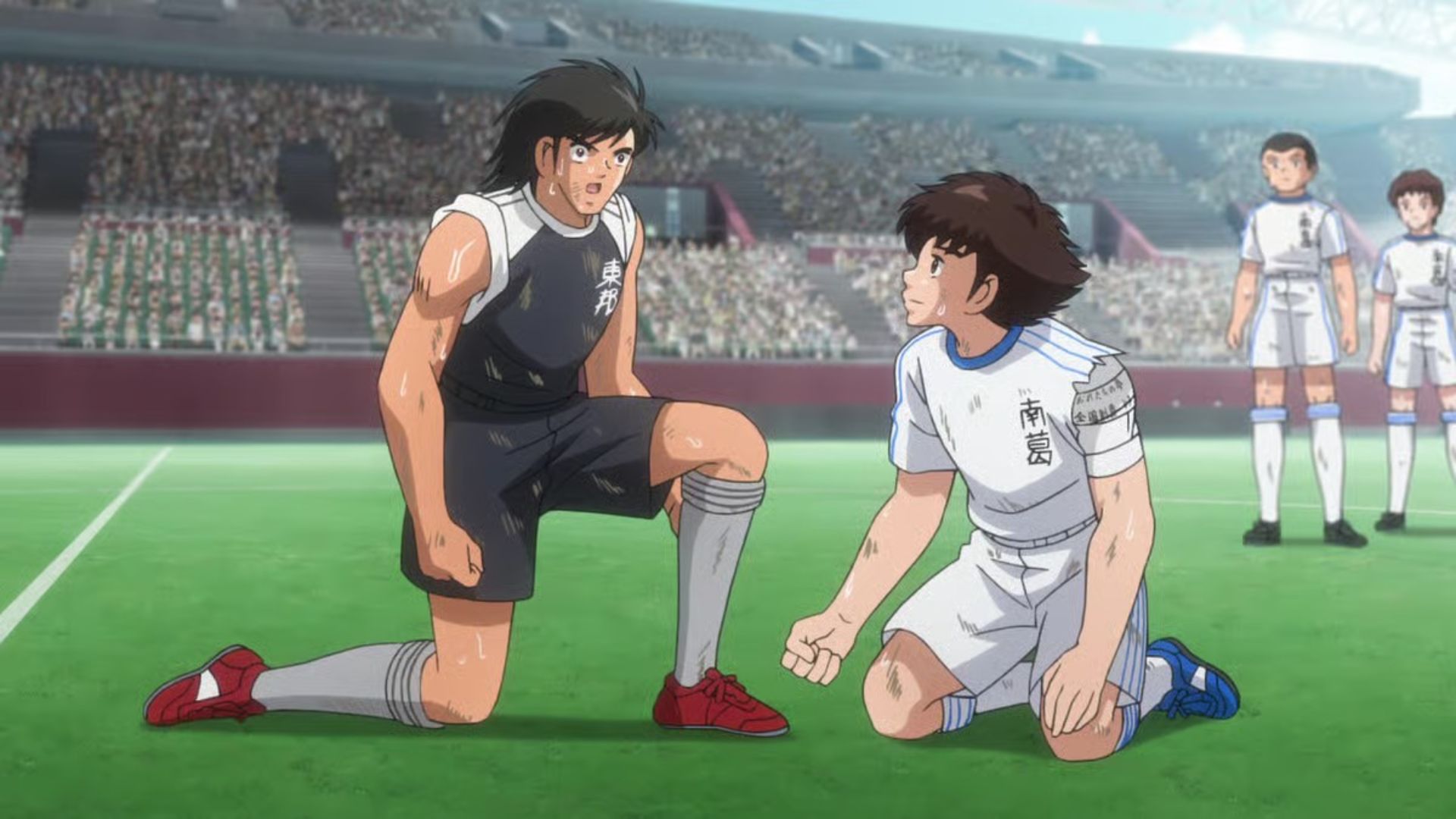 Captain Tsubasa on the pitch during the youth arc