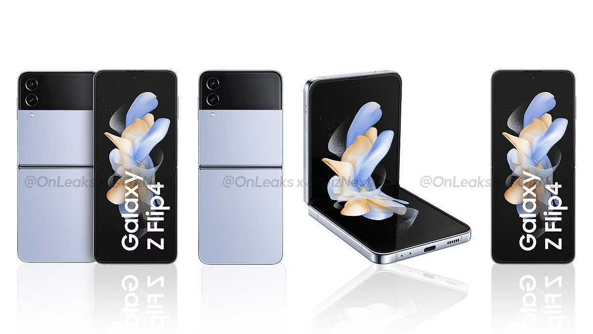 Samsung Galaxy Z Flip 4 leaked color renders