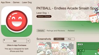 Catching the eye of Apple can do wonders in terms of promoting your game – Laser Dog's PKTBALL was featured as an Editor's Choice on the App Store