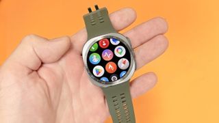 Close-up look at the Samsung Galaxy Watch Ultra 2 smartwatch