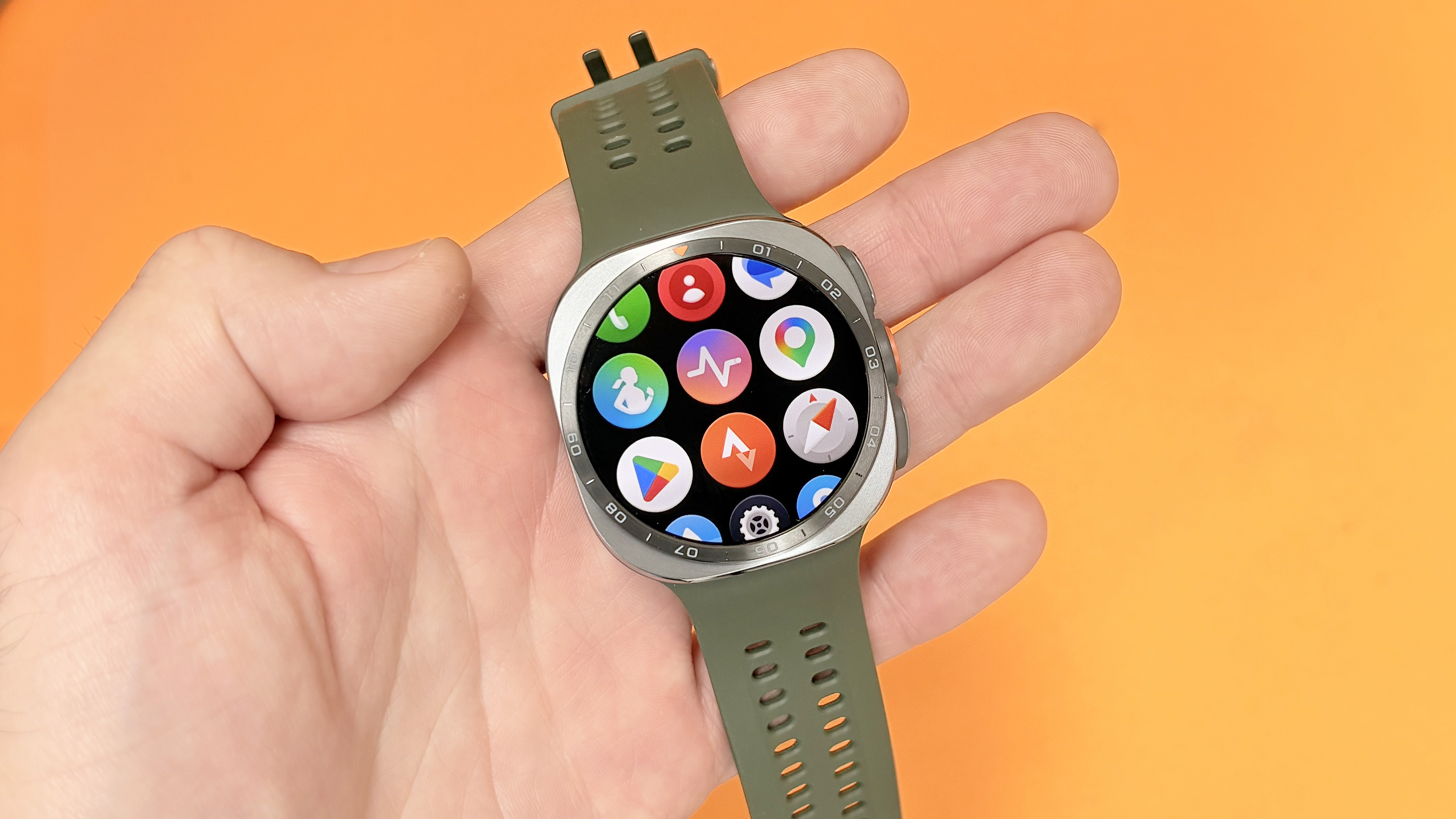Close-up look at the Samsung Galaxy Watch Ultra 2 smartwatch