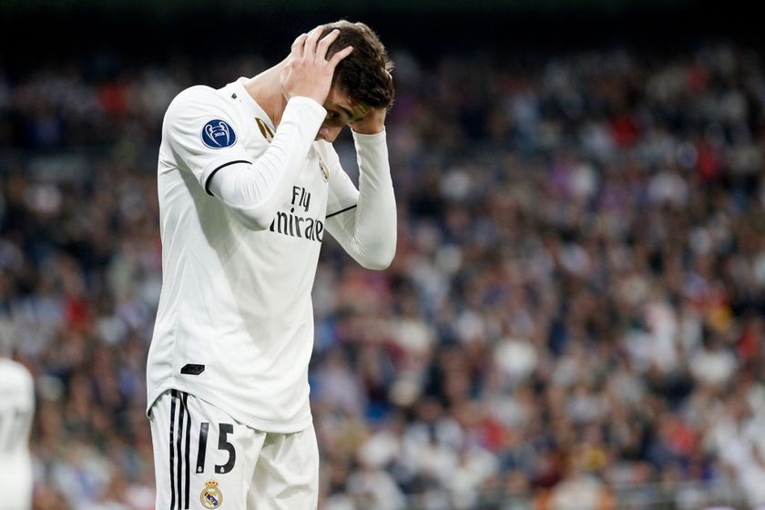 MADRID, SPAIN - OCTOBER 23: Federico Valverde of Real Madrid during the UEFA Champions League match between Real Madrid v Viktoria Plzen at the Santiago Bernabeu on October 23, 2018 in Madrid Spain (Photo by David S. Bustamante/Soccrates /Getty Images)