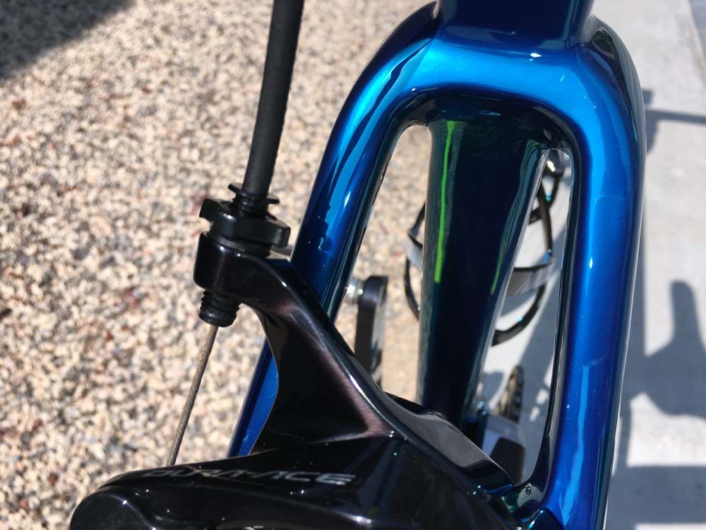The big rear stay bridge apparently helps air flow
